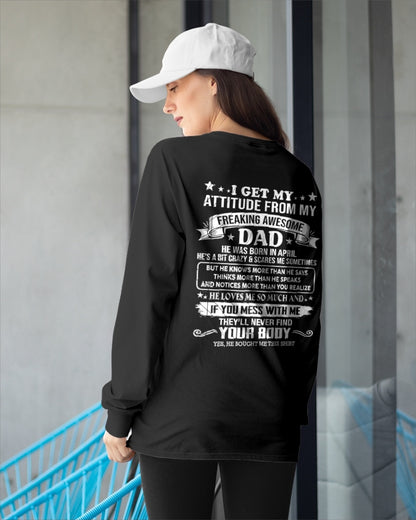 ccdi04 - Freaking Awesome Dad - Birthday Gift From April Dad / Man - (SKU2604-181-04)