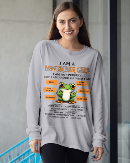 "I AM A NOVEMBER GIRL" - Birthday Gift For November Girls - FMA ccdi11 (SKU2602-189-11)