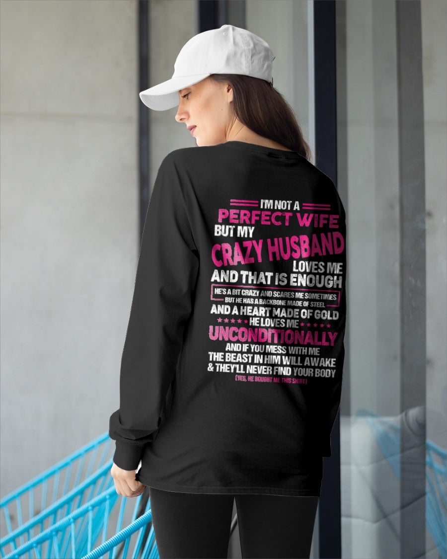 I'm Not A Perfect Wife But My Crazy Husband - Birthday Gift From Husband - ccdi00 (SKU26T-01117-00)