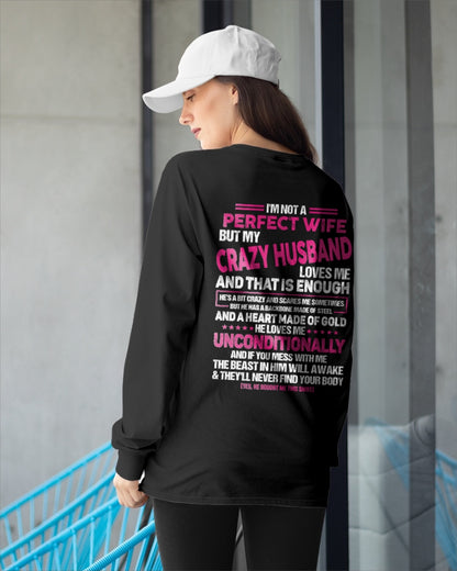 I'm Not A Perfect Wife But My Crazy Husband - Birthday Gift From Husband - ccdi00 (SKU26T-01117-00)