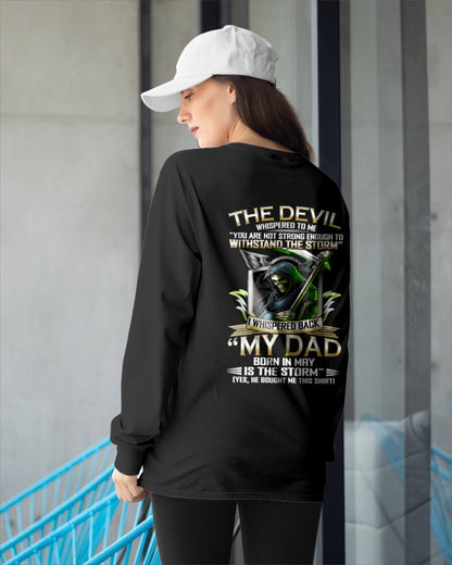 CCDI05 - My Dad Born In May Is The Storm - Birthday Gift Form May Dad / Man T-Shirt (SKU2605-63-05)