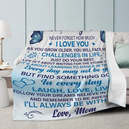 Daughter Never Forget Blanket - from mom