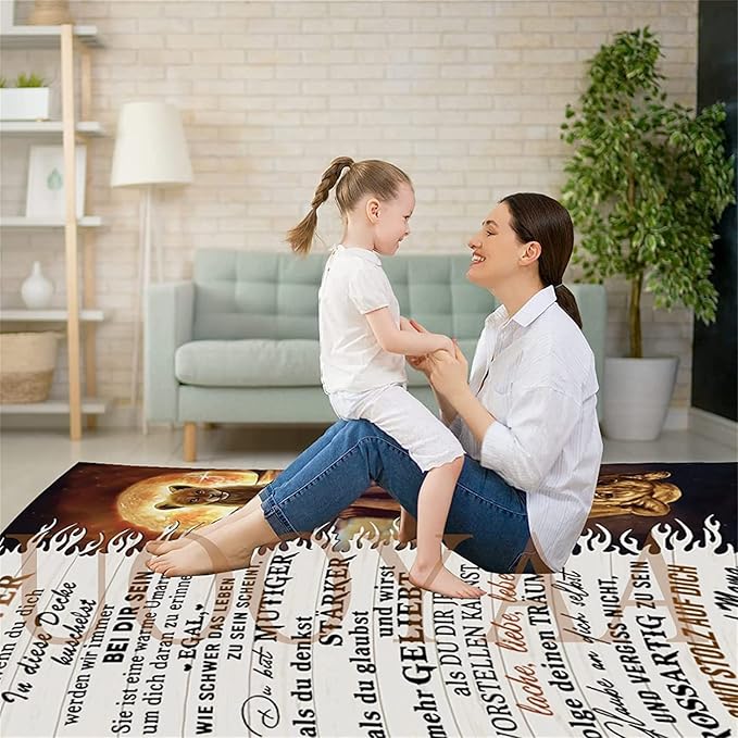 Besonderes Geschenk für deine Tochter – Decke von Mama Papa