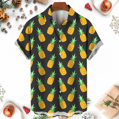 Hawaiian Shirt – 3D Pineapple Hawaiian Shirt – Unisex Funny Y2K Summer Style
