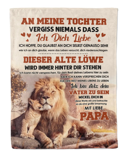 Besonderes Geschenk für deine Tochter – Decke von Papa