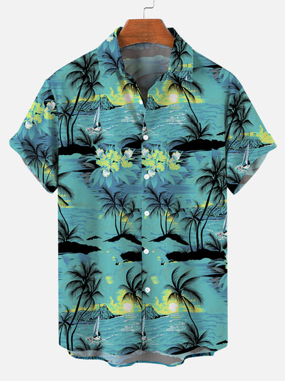 Hawaiian Shirt – Men’s Floral Hawaiian Shirt – Casual Summer Vacation Wear