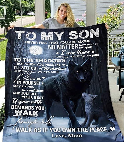 Special Gift For Your Son Blanket - From Mom (SKUB12-74)