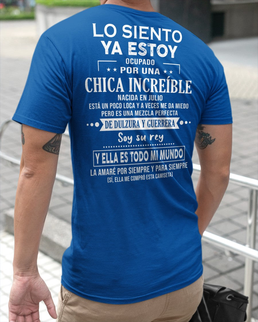 Lo siento chicas, ya estoy pillado - Mi novia está un poco loca y es adorable - Regalo especial para tu novio o esposo - (SKU04-156-07) - CCDI07