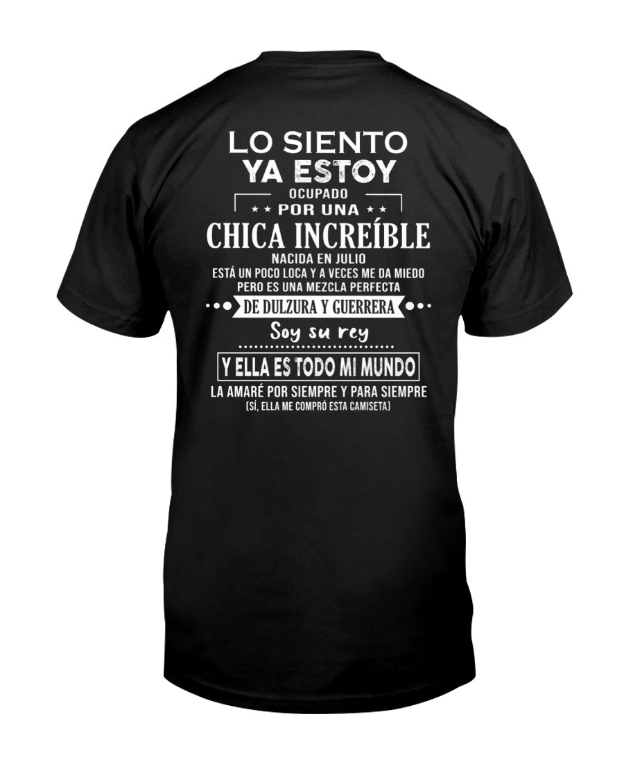 Lo siento chicas, ya estoy pillado - Mi novia está un poco loca y es adorable - Regalo especial para tu novio o esposo - (SKU04-156-07) - CCDI07
