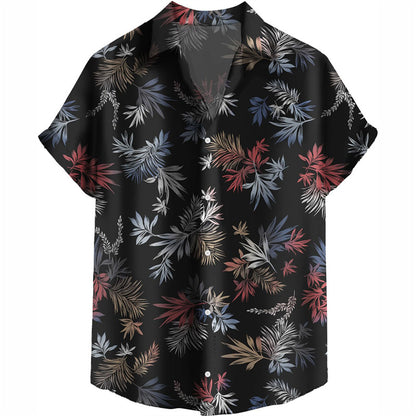 Hawaiian Shirt – Tropical Palm Tree 3D Print Hawaiian Shirt – Men’s Casual Beachwear