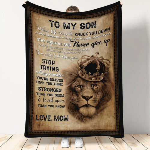 Special Gift For Your Son Blanket - From Mom (SKUB11-51)