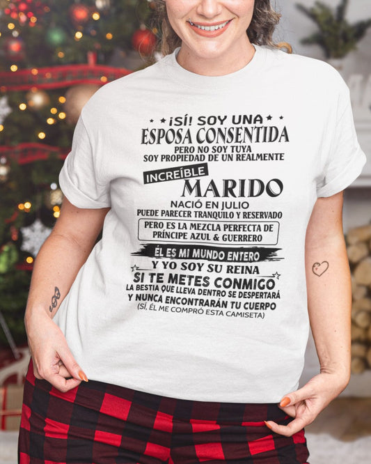 Julio - Esposo nacido en julio - Regalo especial para Esposa - T07 (Sku.TbnA3)