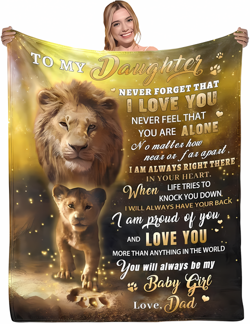 Special Gift For Your Daughter Blanket - From Dad (SKU2608-241)
