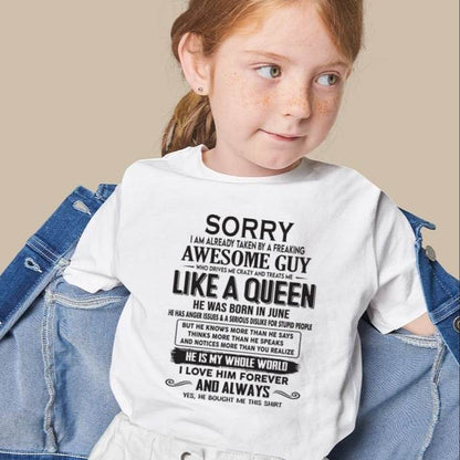 June - Sorry I am already taken by a freaking awesome guy - Gift for Wife From Husband - CCDI06 (SKU08-25-06)