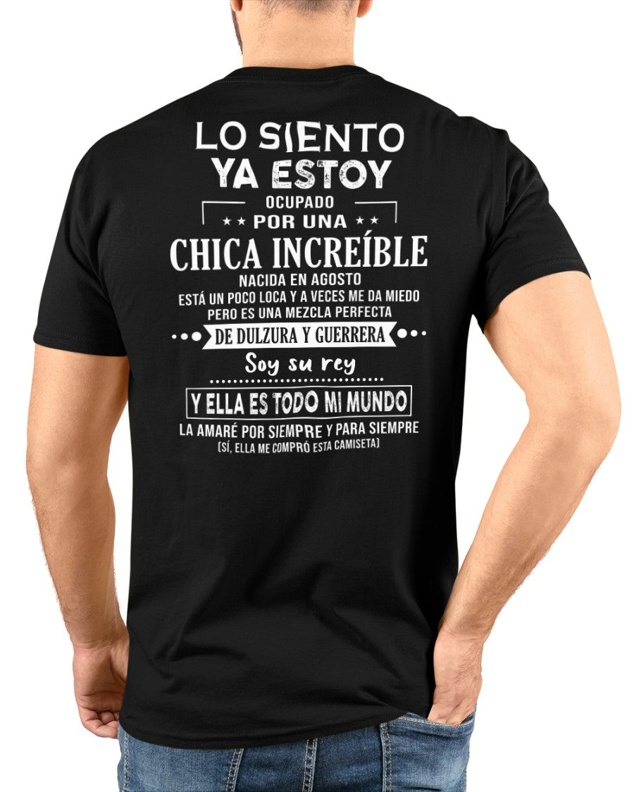 Lo siento chicas, ya estoy pillado - Mi novia está un poco loca y es adorable - Regalo especial para tu novio o esposo - (SKU04-156-08) - CCDI08