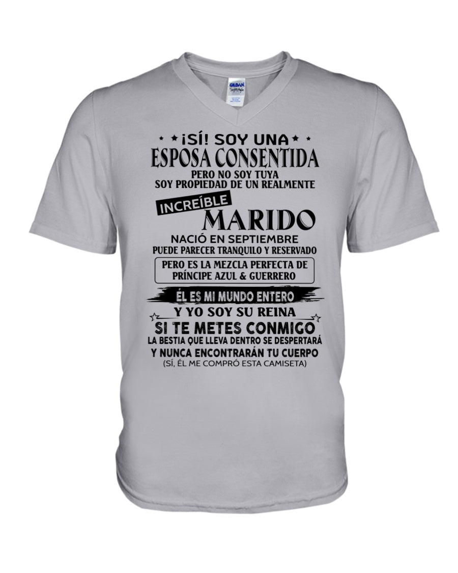 Septiembre - Esposo nacido en septiembre - Regalo especial para Esposa - T09 (Sku.TbnA3)