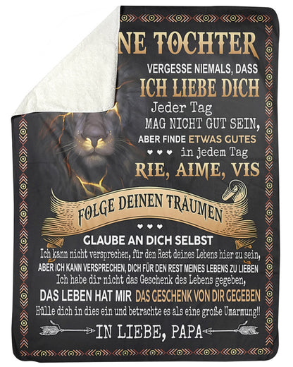 Besonderes Geschenk für deinen Tochter – Decke von Papa (SKUB09-124)