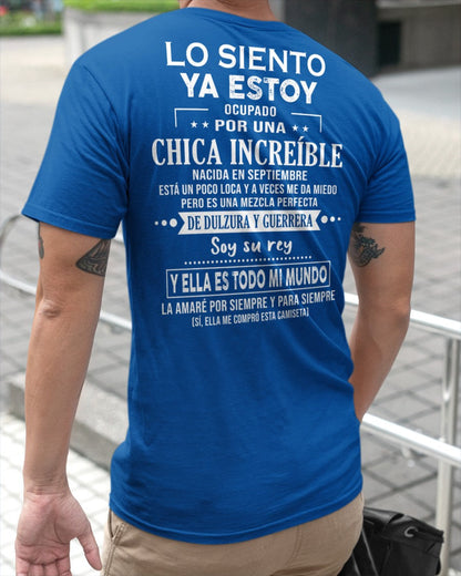Lo siento chicas, ya estoy pillado - Mi novia está un poco loca y es adorable - Regalo especial para tu novio o esposo - (SKU04-156-09) - CCDI09
