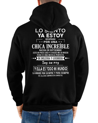Lo siento chicas, ya estoy pillado - Mi novia está un poco loca y es adorable - Regalo especial para tu novio o esposo - (SKU04-156-09) - CCDI09