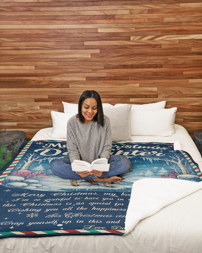 BLANKET FOR DAUGHTER FROM DAD – COMFORT & WARMTH GIFT Sherpa Fleece Blanket - FULL