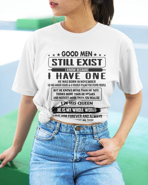 November - Good men Still Exist - gift for your girlfriend, wife from Husband - NGHL11 (SKU-GM-11)
