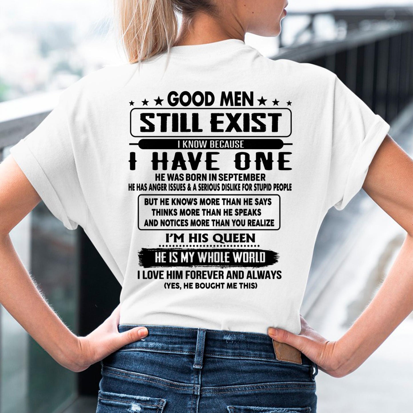 September - Good men Still Exist - gift for your girlfriend, wife from Husband - CCDI09 (SKU-GMSAU-09)