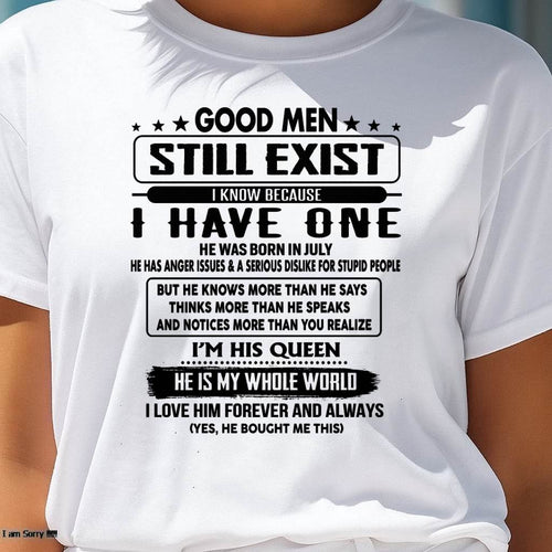 July - Good men Still Exist - gift for your girlfriend, wife from Husband - CCDI07 (SKU-GM-07)