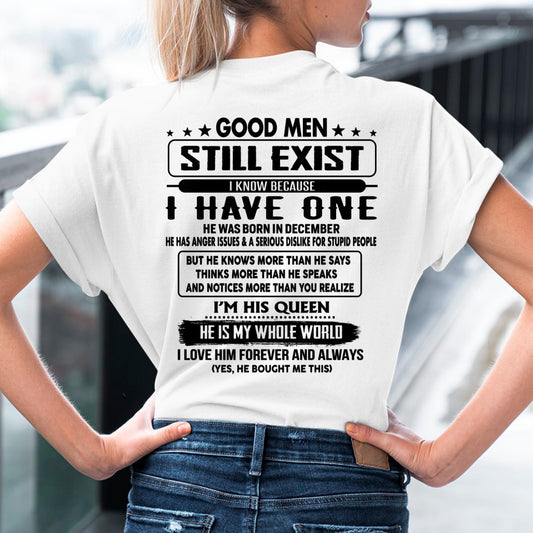 December - Good men Still Exist - gift for your girlfriend, wife from Husband - CCDI12 (SKU-GMSAU-12)