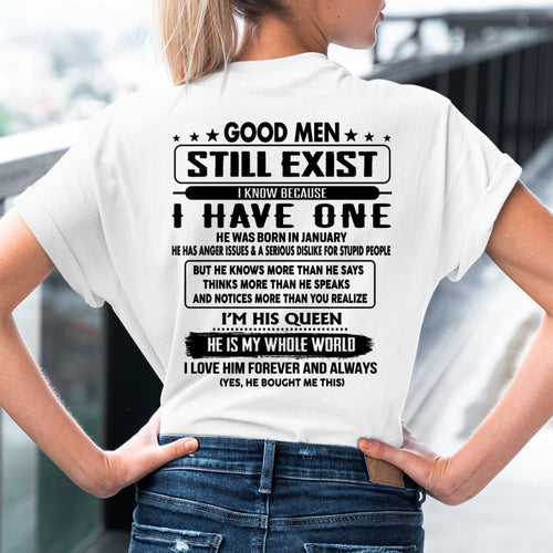 January - Good men Still Exist - gift for your girlfriend, wife from Husband - CCDI01 (SKU-GMSAU-01)