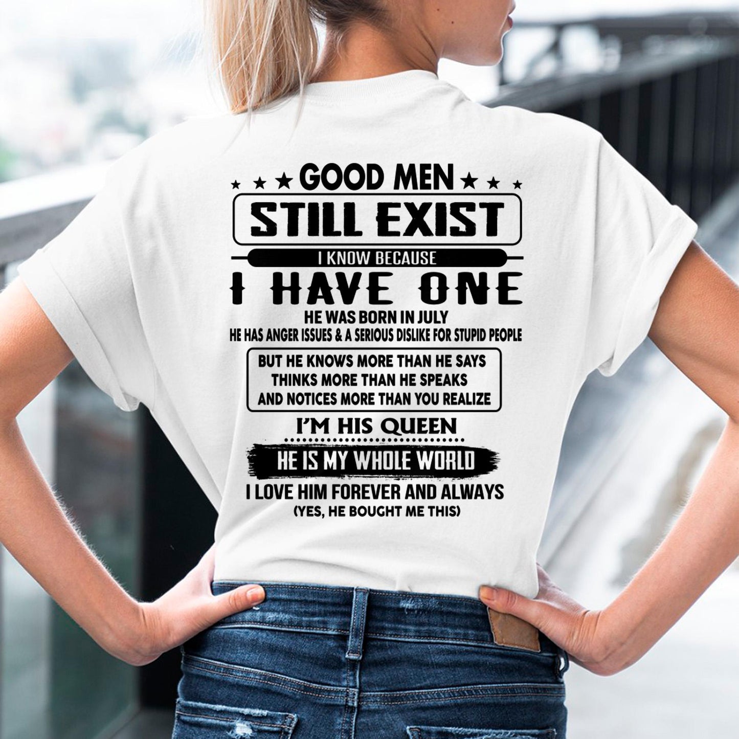 July - Good men Still Exist - gift for your girlfriend, wife from Husband - CCDI07 (SKU-GMSAU-07)