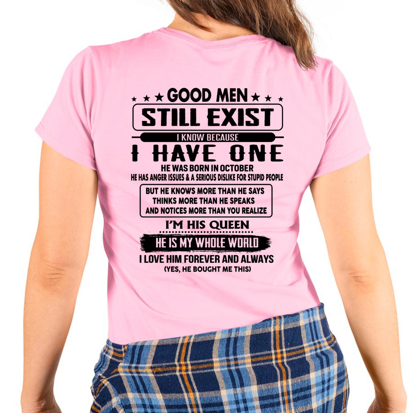 October - Good men Still Exist - gift for your girlfriend, wife from Husband - CCDI10 (SKU-GMSAU-10)