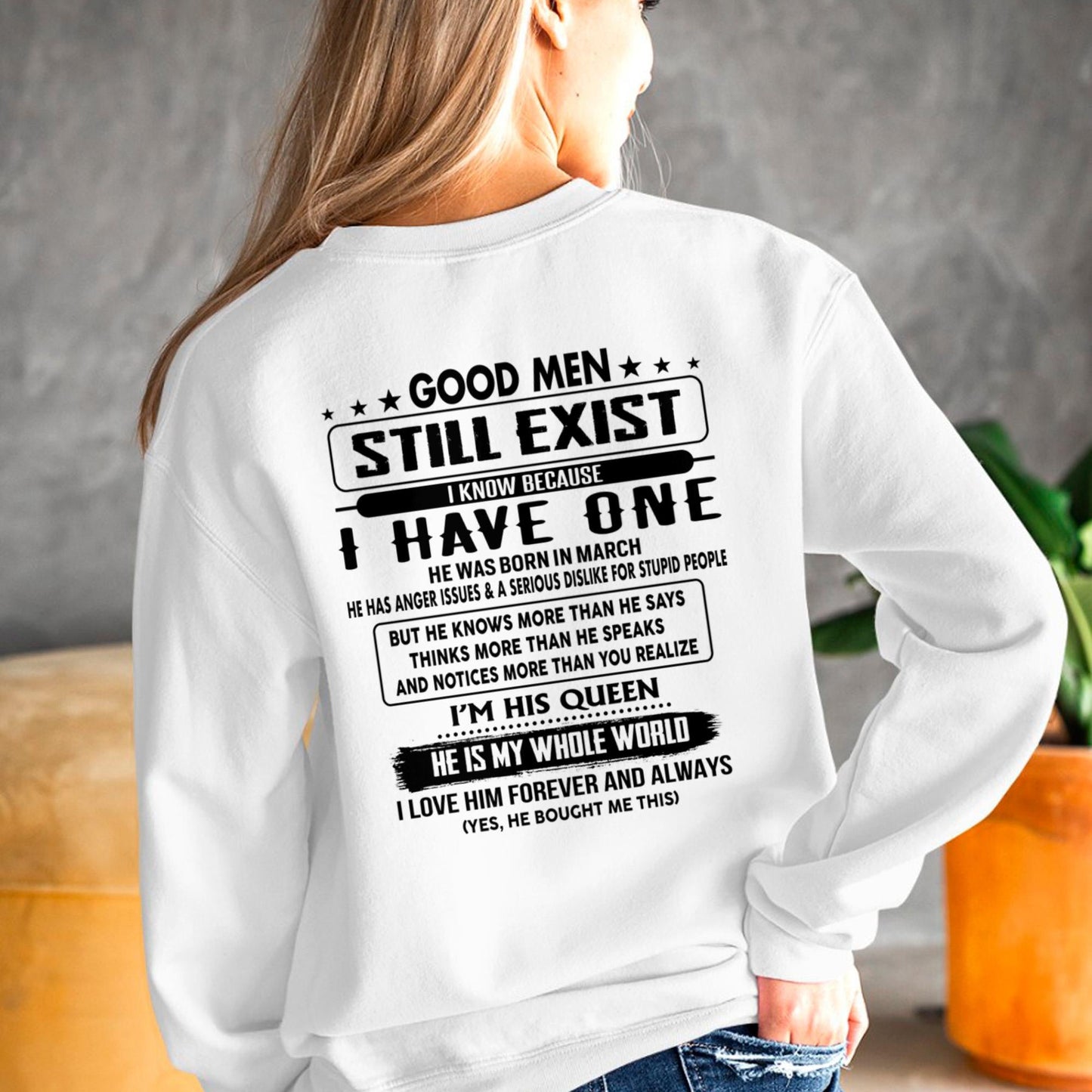 March - Good men Still Exist - gift for your girlfriend, wife from Husband - CCDI03 (SKU-GMSAU-03)