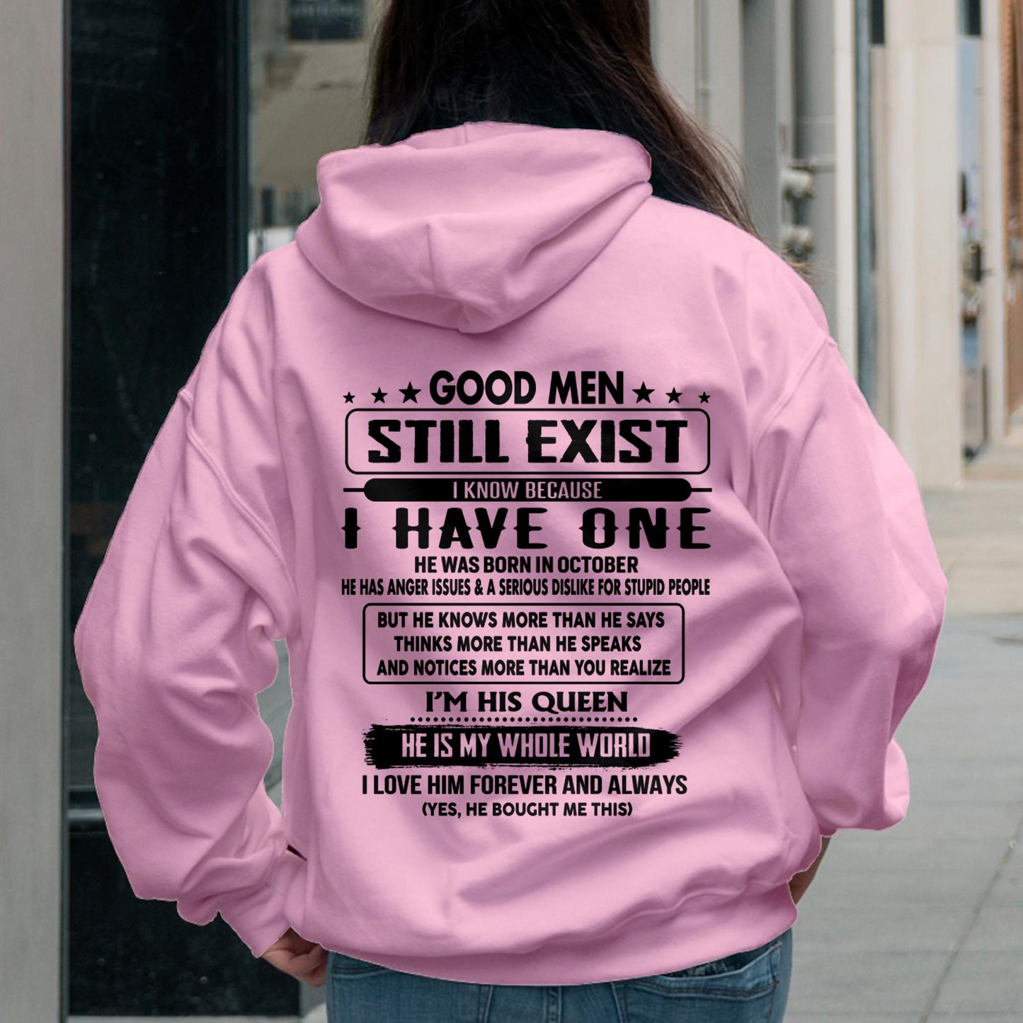 October - Good men Still Exist - gift for your girlfriend, wife from Husband - CCDI10 (SKU-GMSAU-10)