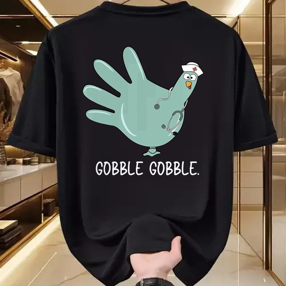 Funny Nurse Shirt, Nurse Unisex T-Shirt/Hoodie/Sweatshirt HLT00 - Turkey Glove Nurse Thanksgiving T-Shirt