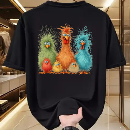 Best Thanksgiving Family Shirt , Funny Thanksgiving UnisexT-Shirt/Hoodie/Sweatshirt HLT00 - Retro Eagerlys Colorful Funny Chicken Art, for Men Women Kid T-Shirt