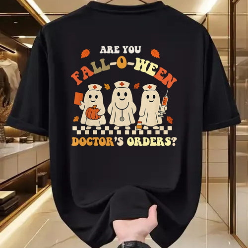 Best Doctor Shirt, Funny Doctor UnisexT-Shirt/Hoodie/Sweatshirt HLT00 - Funny Nurse Halloween Ghost Medical Fall Humor T-Shirt