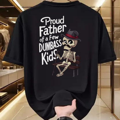 Gift for Dad Shirt, Funny Dad Unisex T-Shirt/Hoodie/Sweatshirt HLT00 – Funny Graphic Proud Father of A Few Dumbass Kid Father_s Day T-Shirt