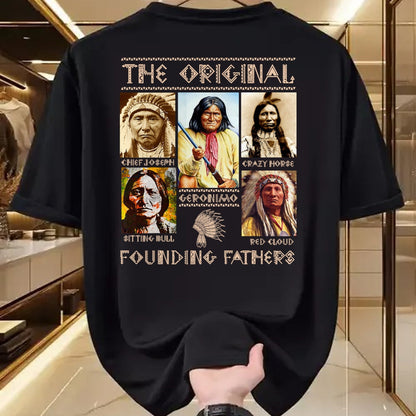 Native American T-Shirts, Vintage Native American Unisex T-Shirt/Hoodie/Sweatshirt HLT00 - The Original Founding Fathers