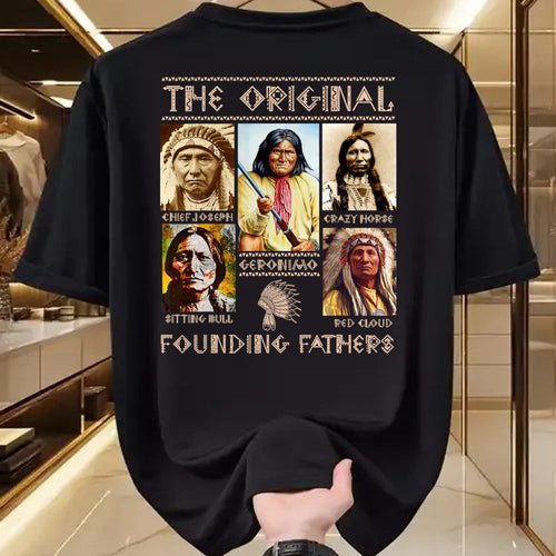 Native American T-Shirts, Vintage Native American Unisex T-Shirt/Hoodie/Sweatshirt HLT00 - The Original Founding Fathers