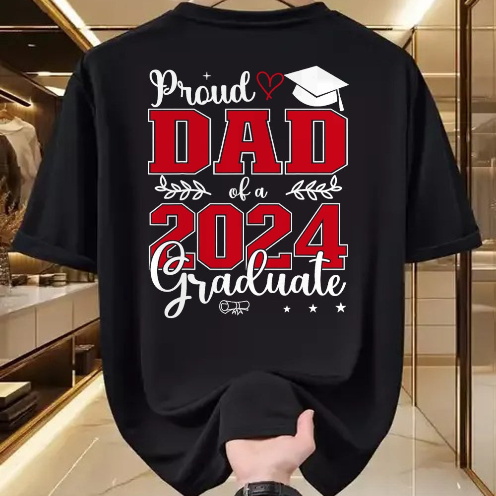 Gift for Dad Shirt, Funny Dad Unisex T-Shirt/Hoodie/Sweatshirt HLT00 – Proud Dad of a class of 2024 graduate for graduation T-Shirt