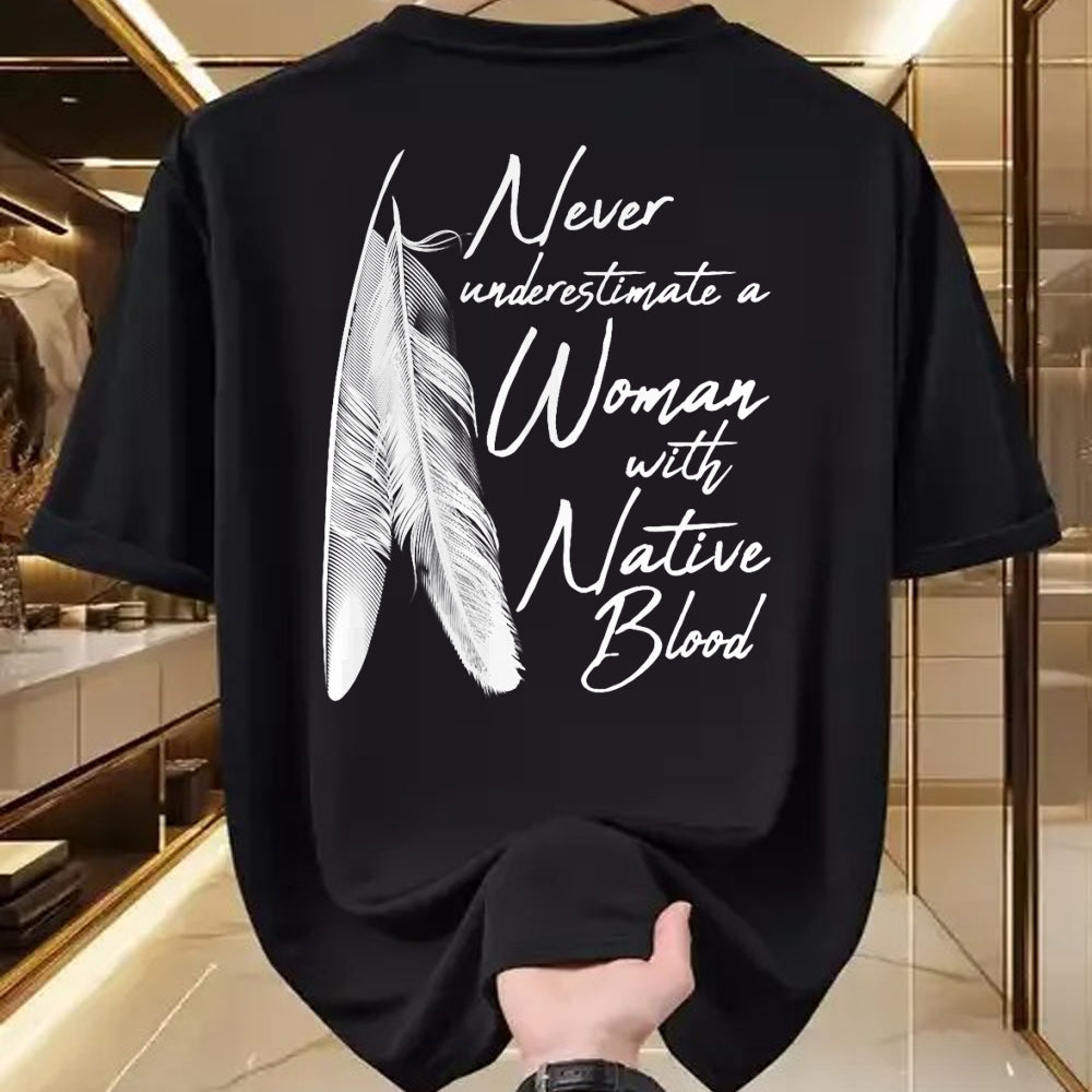Native American T-Shirts, Vintage Native American Unisex T-Shirt/Hoodie/Sweatshirt HLT00 - Native American A Woman With Native Blood American Indian