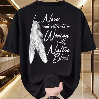 Native American T-Shirts, Vintage Native American Unisex T-Shirt/Hoodie/Sweatshirt HLT00 - Native American A Woman With Native Blood American Indian