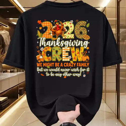 Best Thanksgiving Family Shirt , Funny Thanksgiving UnisexT-Shirt/Hoodie/Sweatshirt HLT00 - Family Thanksgiving 2026 Thanksgiving Crew Turkey Matching T-Shirt (2)