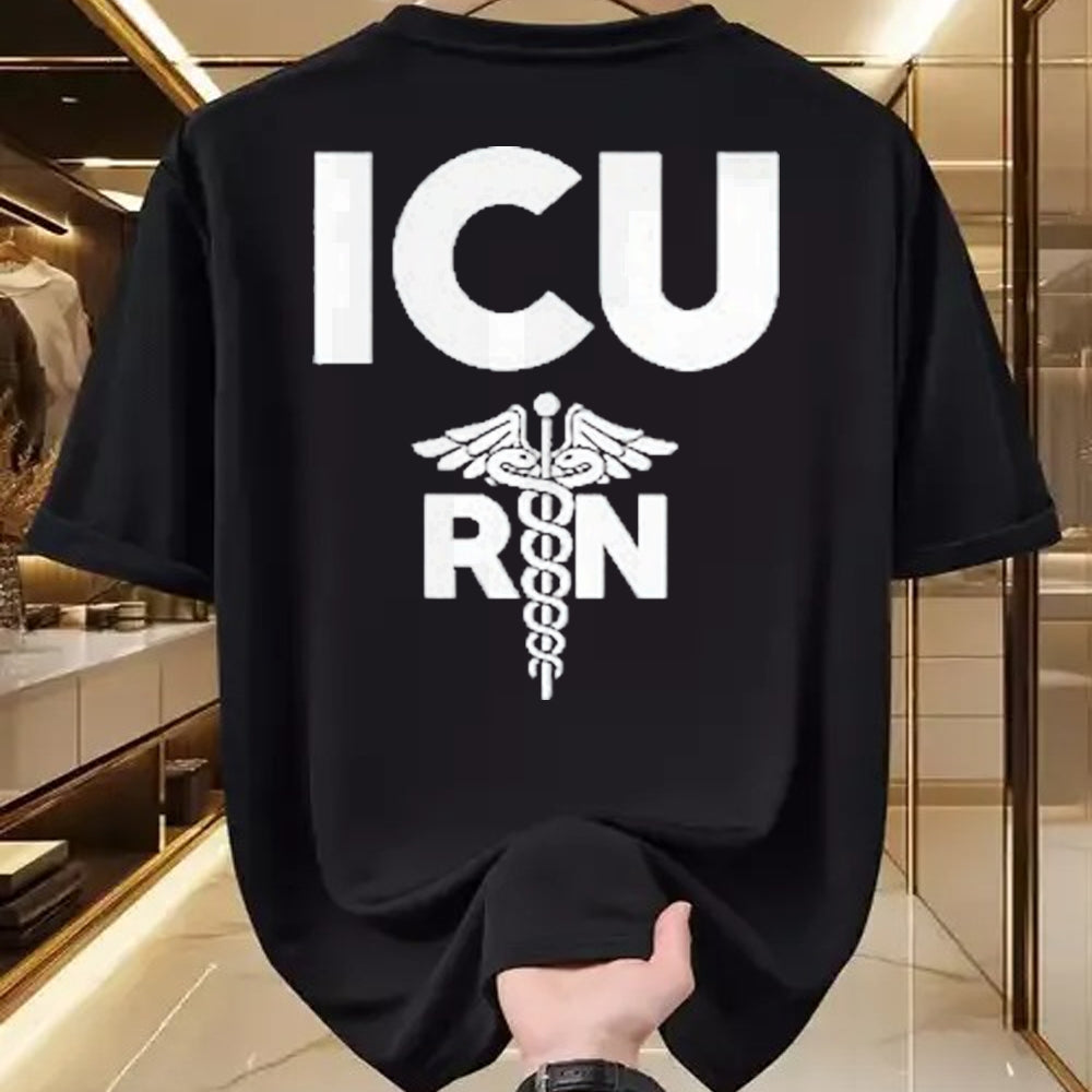 Best Doctor Shirt, Funny Doctor UnisexT-Shirt/Hoodie/Sweatshirt HLT00 - ICU Registered Nurse Intensive Care Unit RN Staff Shirt T-Shirt, Men, Black, 3X-Large