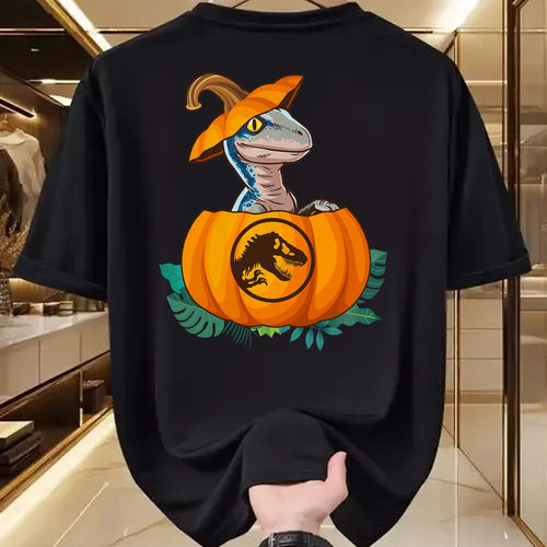 Best Dinosaur Lover Shirt, Funny Dinosaur UnisexT-Shirt/Hoodie/Sweatshirt HLT00 - Jurassic World Halloween Dinosaur Pumpkin Logo T-Shirt