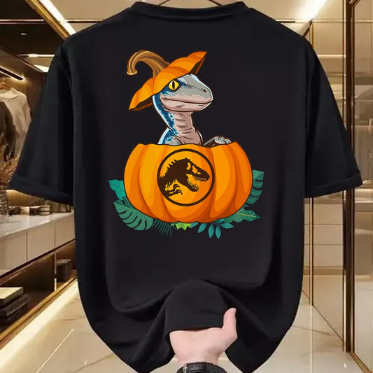 Best Dinosaur Lover Shirt, Funny Dinosaur UnisexT-Shirt/Hoodie/Sweatshirt HLT00 - Jurassic World Halloween Dinosaur Pumpkin Logo T-Shirt