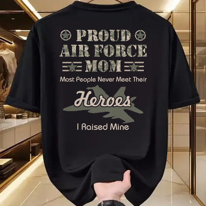 Gift for Mom Shirt, Funny Mom Unisex T-Shirt/Hoodie/Sweatshirt HLT00 - Proud Air Force Mom T-Shirt