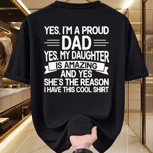 Gift for Dad Shirt, Funny Dad Unisex T-Shirt/Hoodie/Sweatshirt HLT00 – Proud Dad Funny Father_s Day From Daughter To Dad T-Shirt