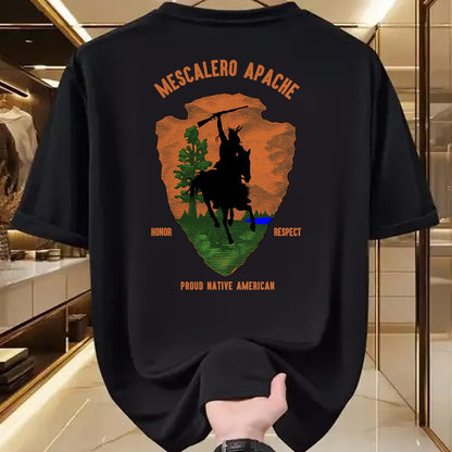 Native American T-Shirts, Vintage Native American Unisex T-Shirt/Hoodie/Sweatshirt HLT00 - MESCALERO APACHE Tribe Native American Indian Retro Arrow