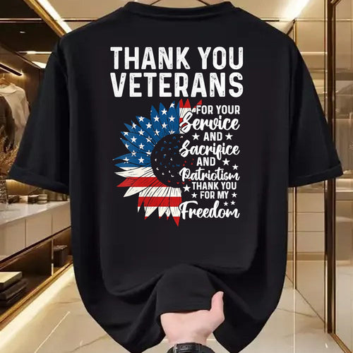 Proud Veteran Shirt, Funny Veteran UnisexT-Shirt/Hoodie/Sweatshirt HLT00 - Womens Thank You Veterans for Your Service and Sacrifice US Veteran V-Neck T-Shirt